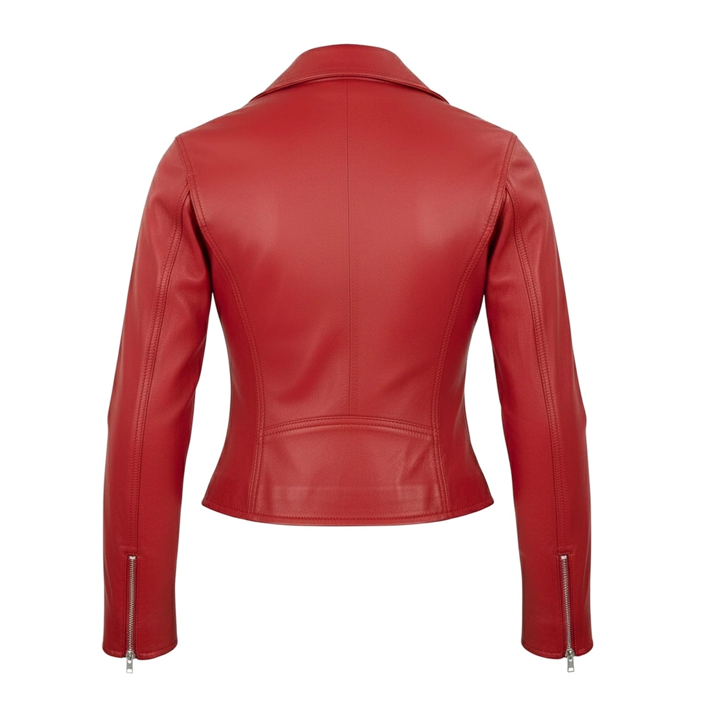 Chamarra de Piel de Borrego para Dama Corta Slim con Aplicaciones de Pedrería Natasha