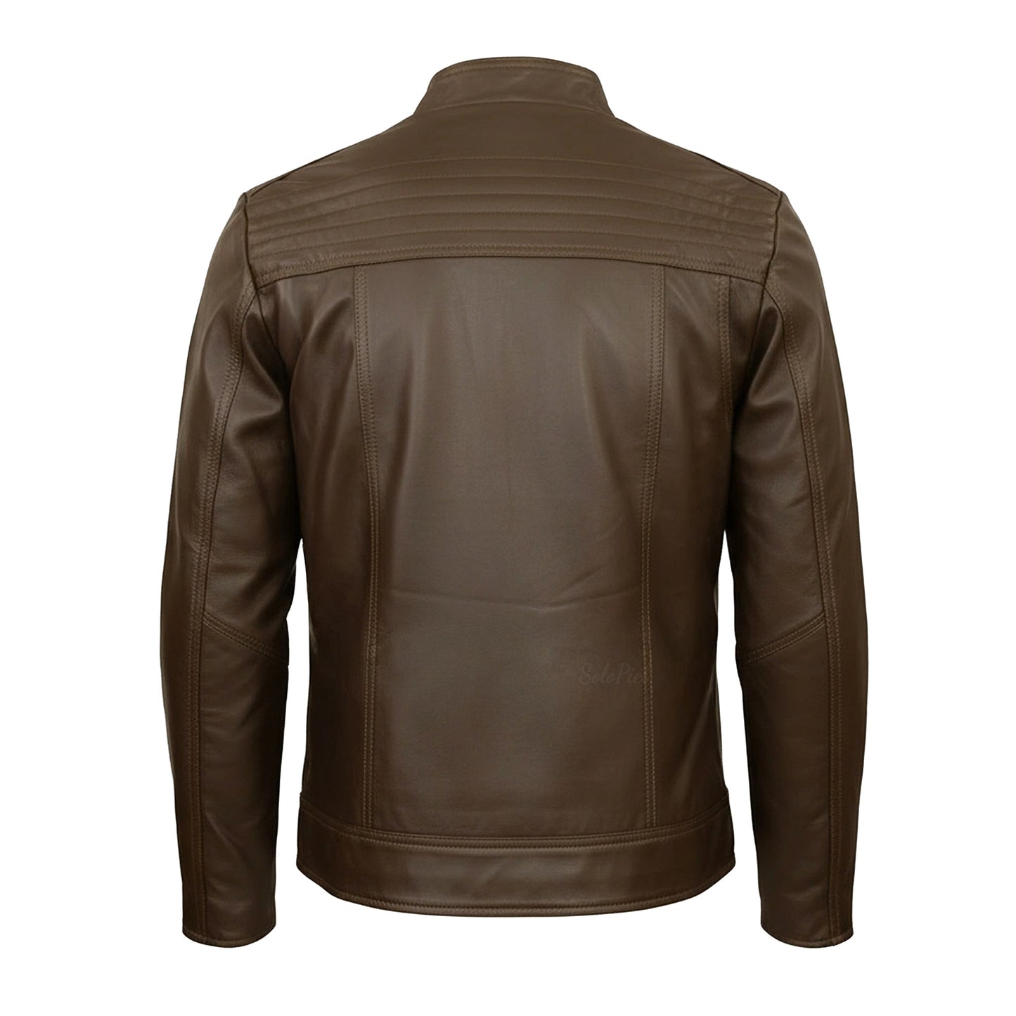 Chamarra de Piel de Borrego para Caballero Cuello Mao Slim Robert