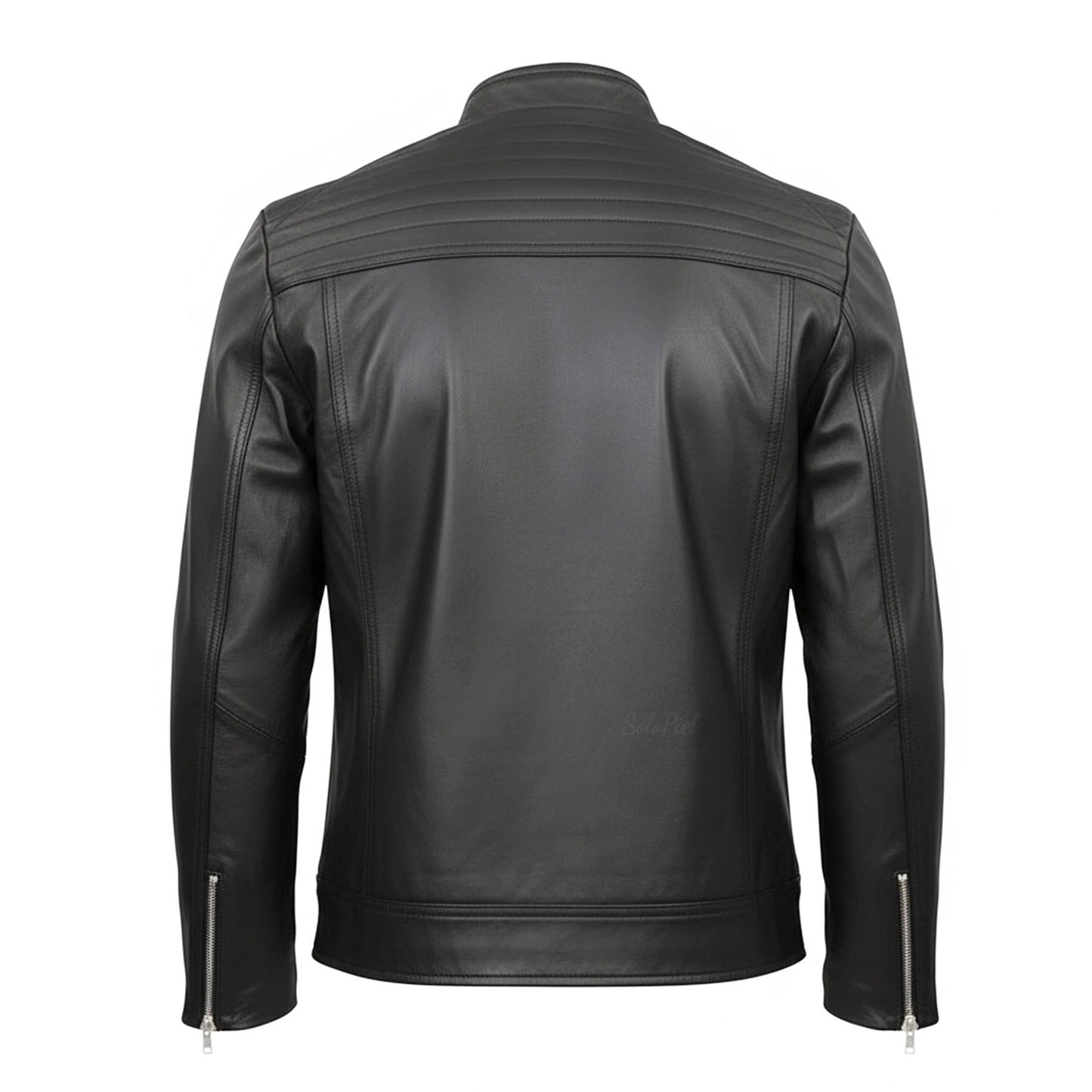 Chamarra de Piel de Borrego para Caballero Cuello Mao Slim Robert