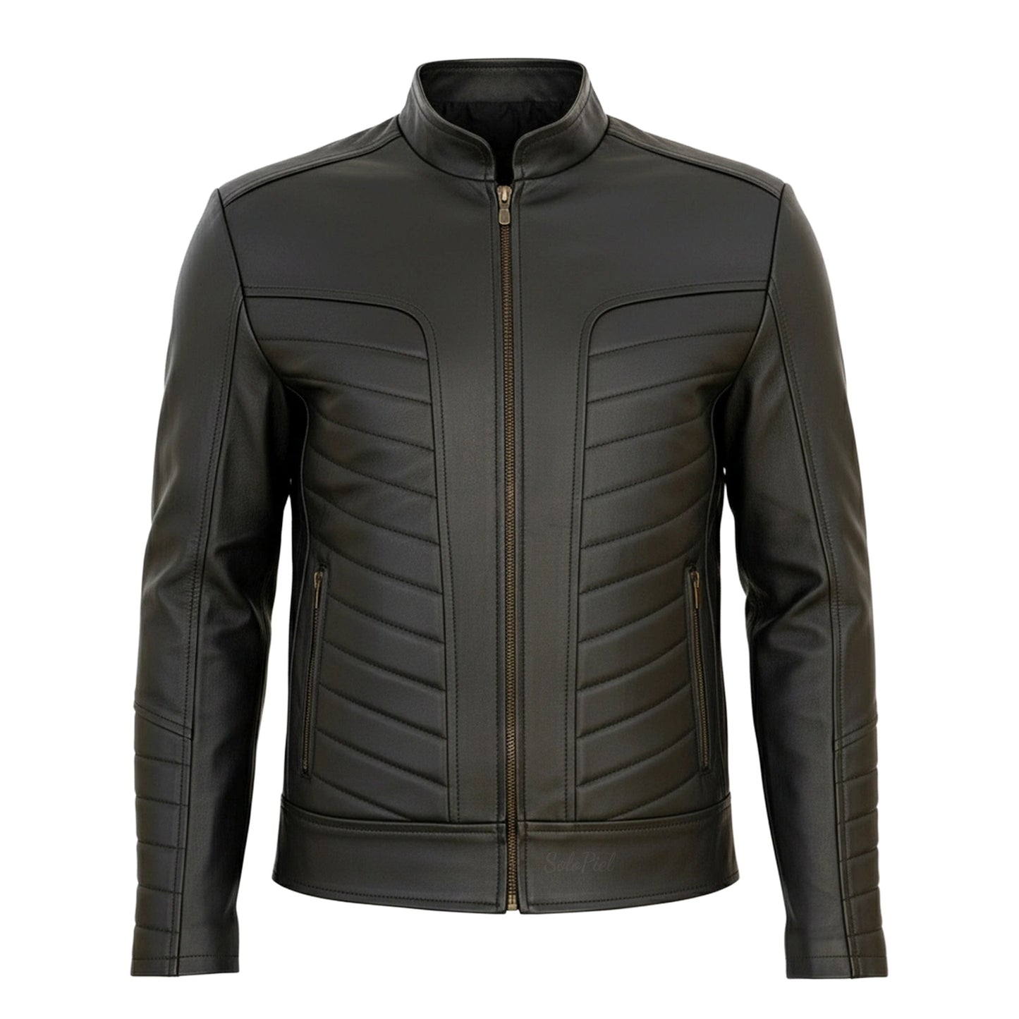 Chamarra de Piel de Borrego para Caballero Cuello Mao Robin