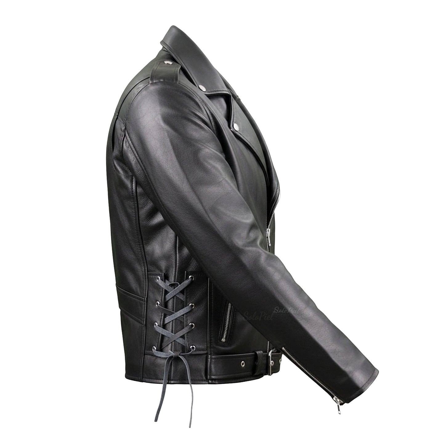 Chamarra de Piel de Borrego para Caballero Rockera Ligera