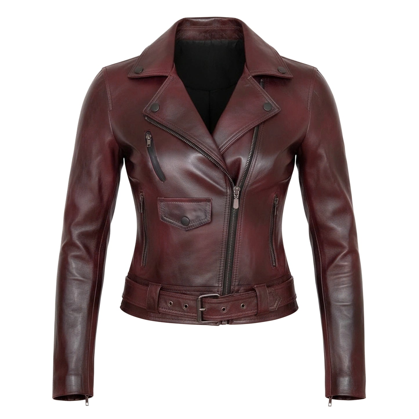 Chamarra de Piel Para Dama Rockerita