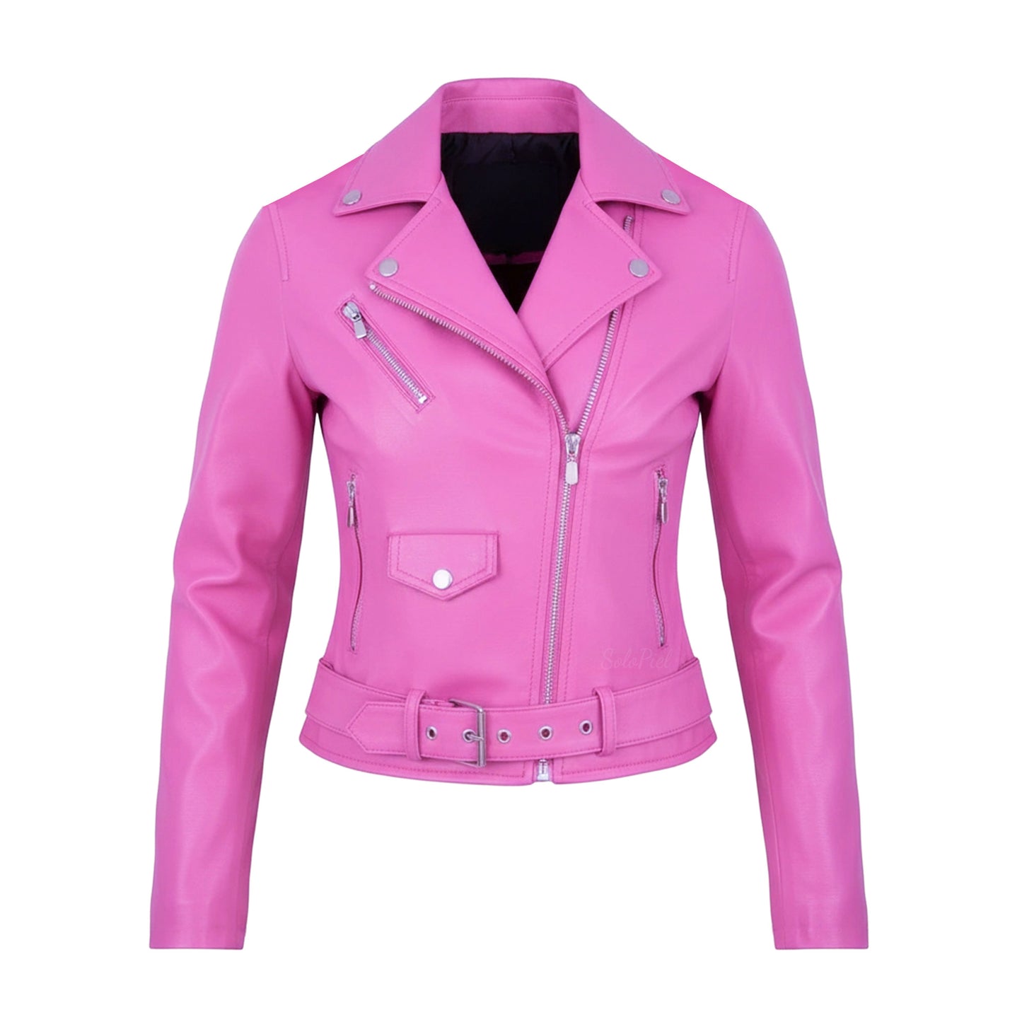 Chamarra de Piel Para Dama Rockerita