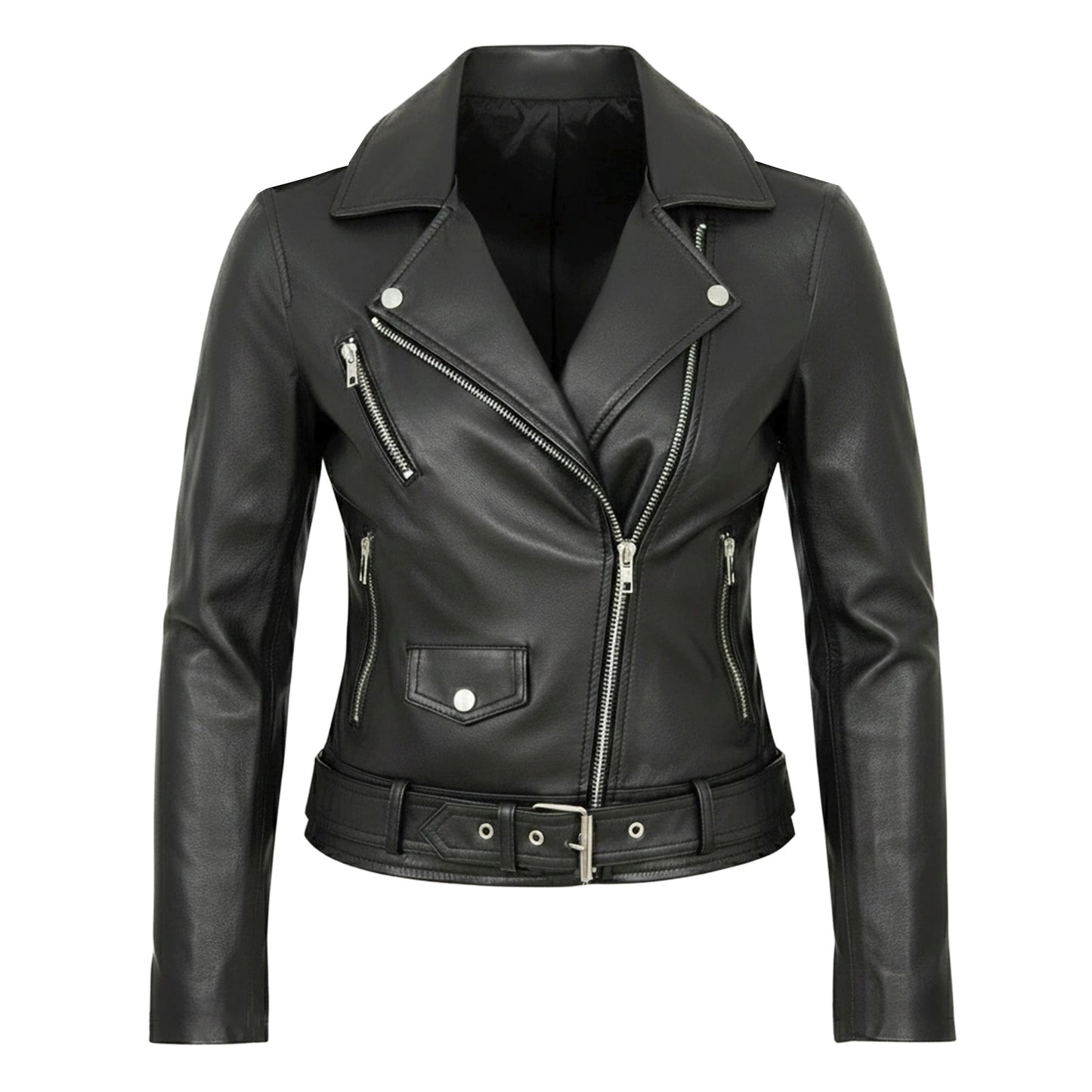 Chamarra de Piel Para Dama Rockerita