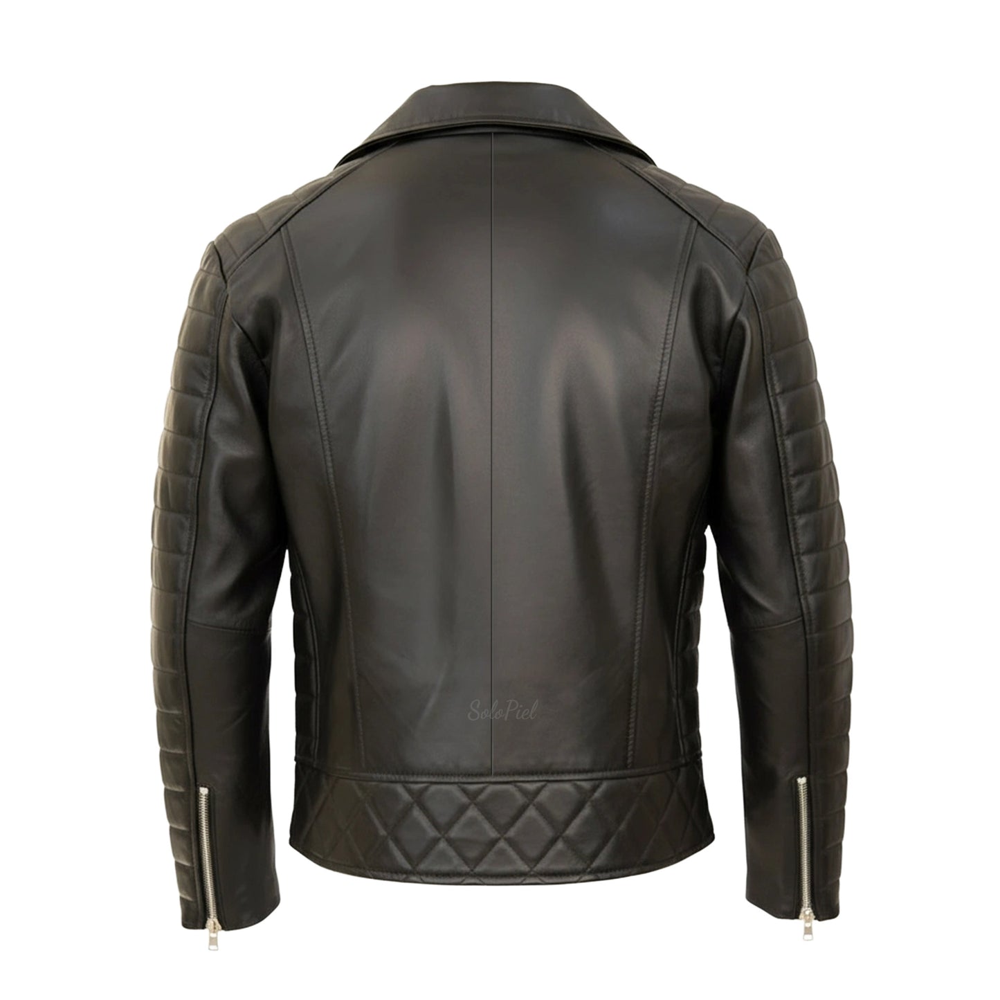 Chamarra de Piel de Borrego Para Caballero Con Cierre Cruzado Roger