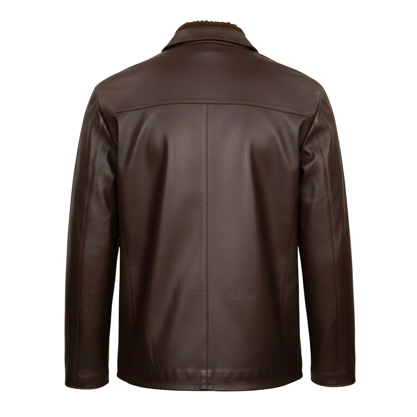 Chamarra de Piel de Borrego para Caballero Con Forro de Lana Sintética Ruso