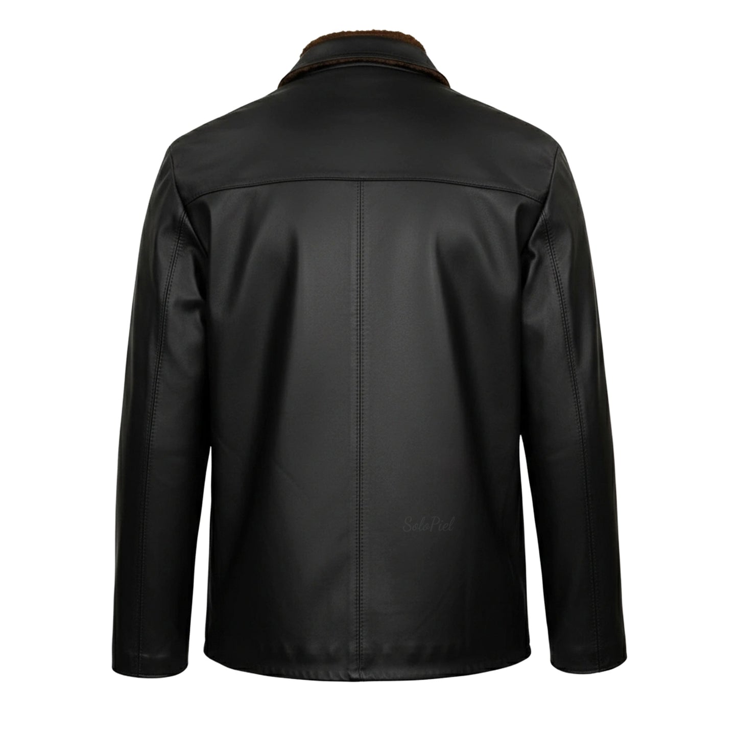 Chamarra de Piel de Borrego para Caballero Con Forro de Lana Sintética Ruso