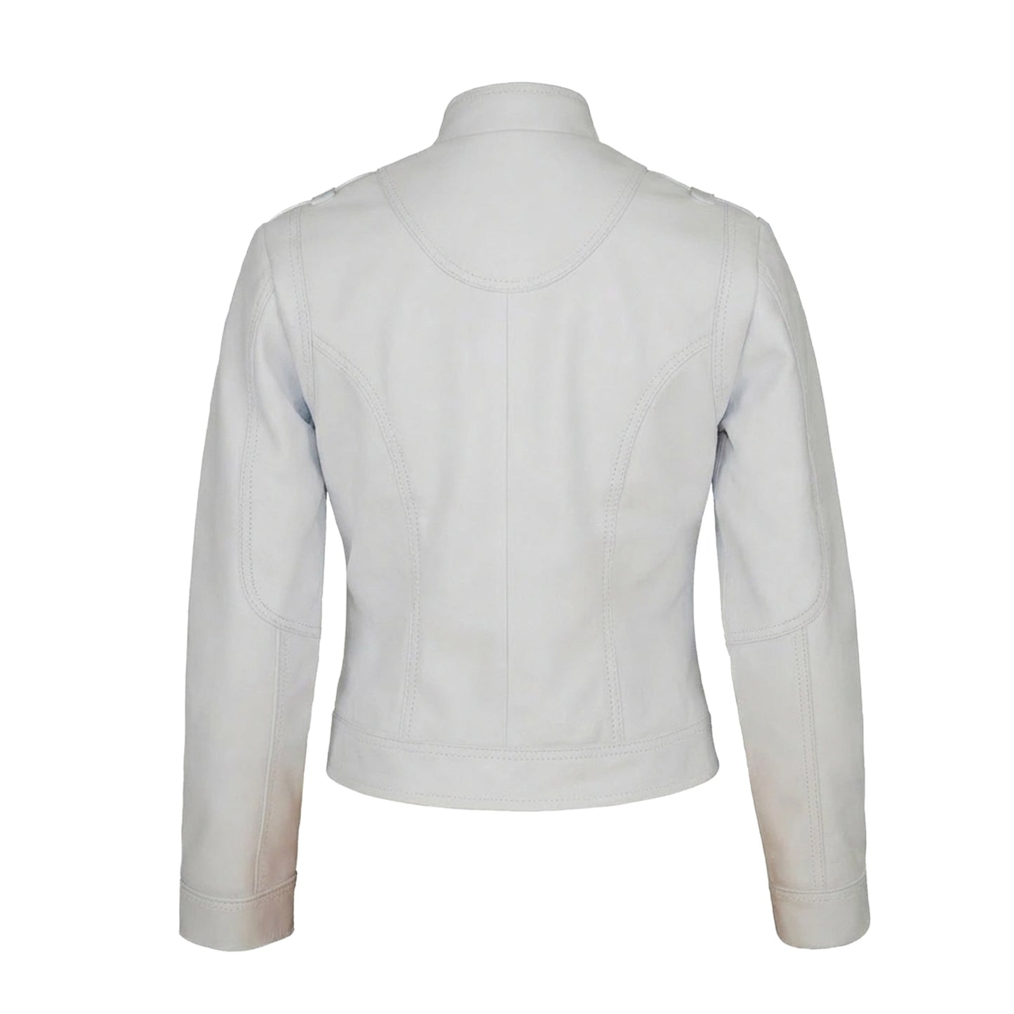 Chamarra de Piel de Borrego para Dama Con Cierres Transversales Thalia Slim