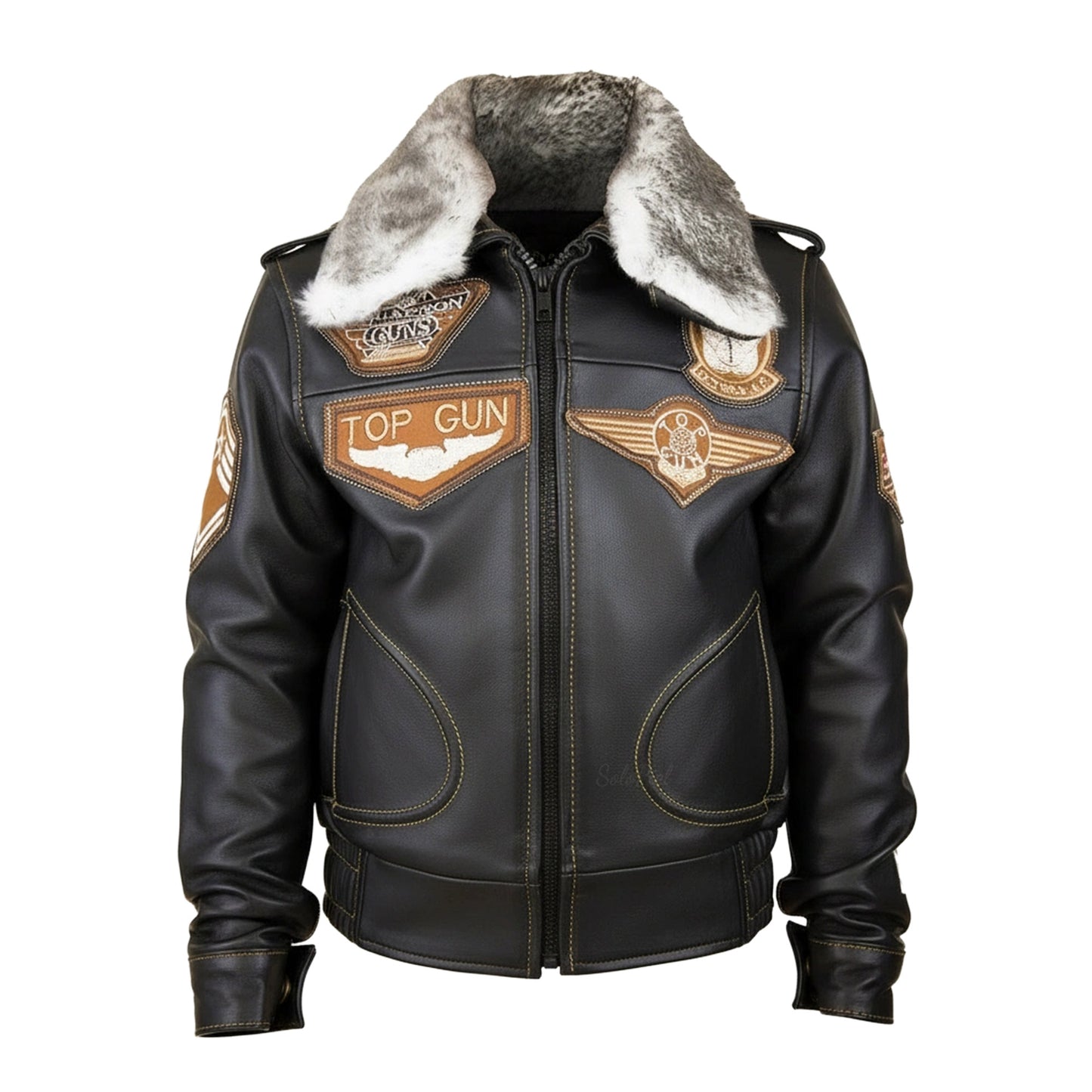 Chamarra de Piel de Borrego para Niño o Niña Tipo Aviador