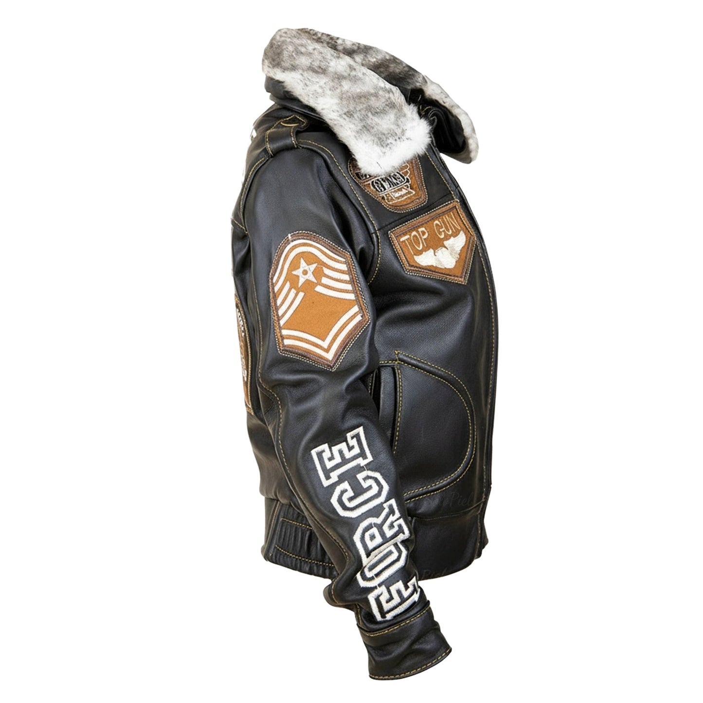 Chamarra de Piel de Borrego para Niño o Niña Tipo Aviador