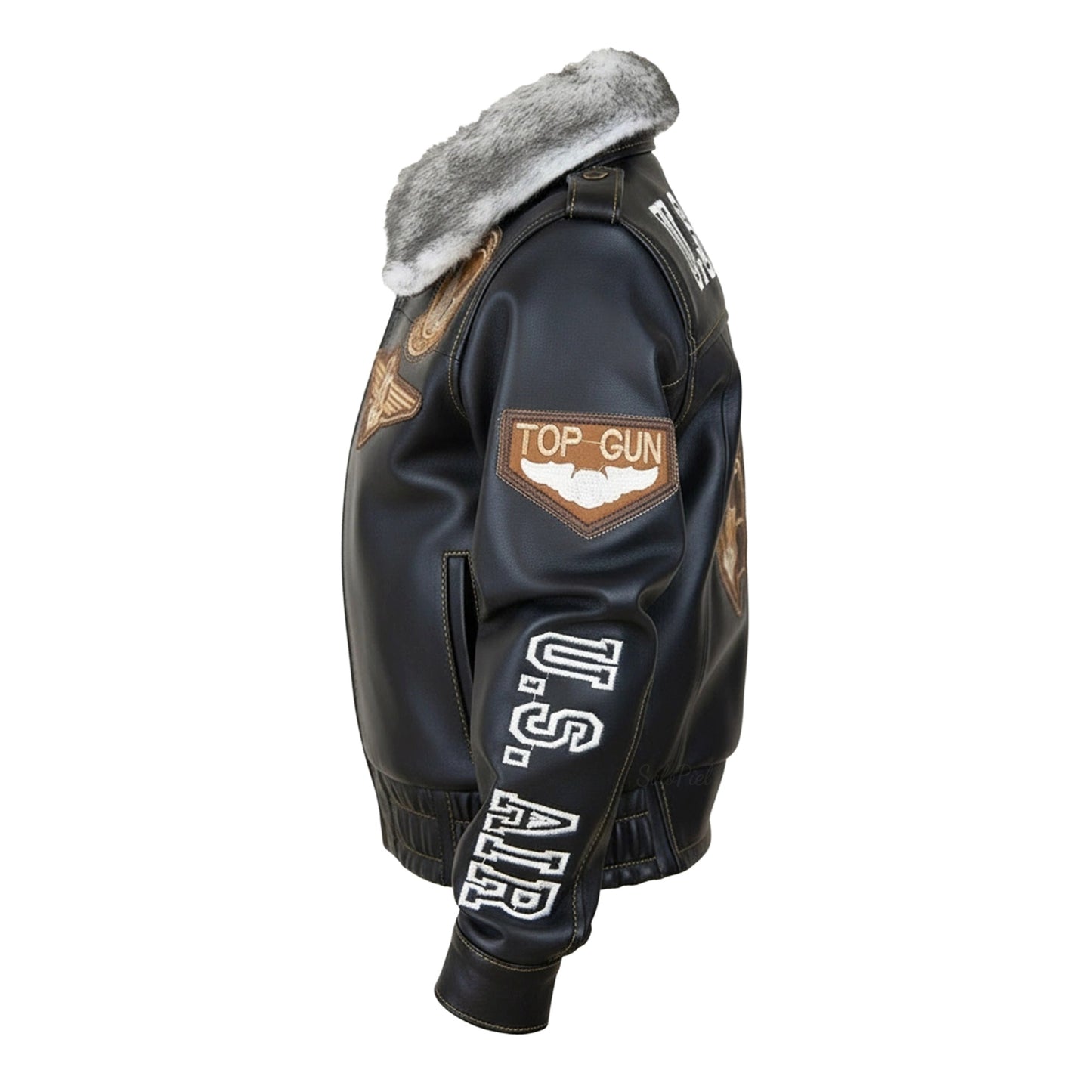 Chamarra de Piel de Borrego para Niño o Niña Tipo Aviador