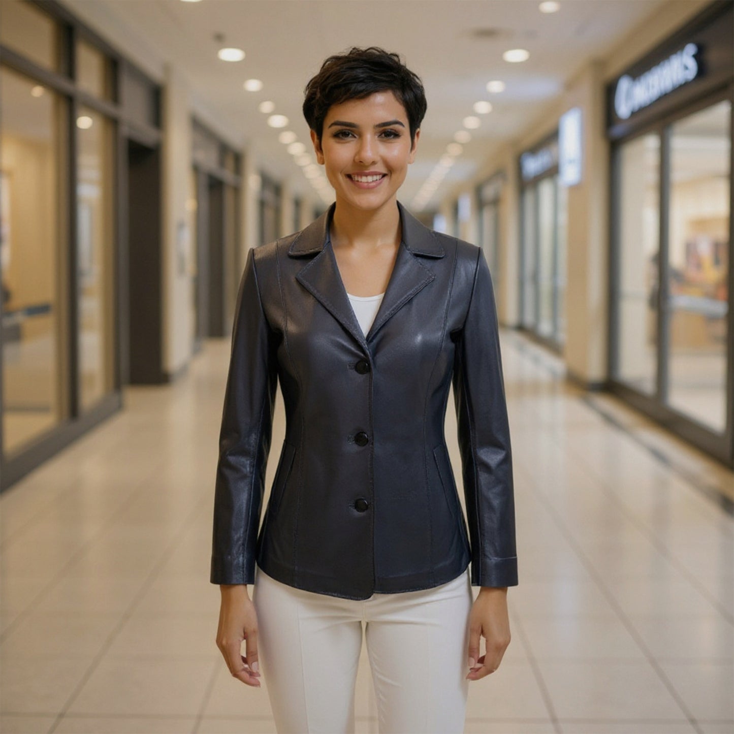 Saco de Piel de Borrego para Dama Valentina