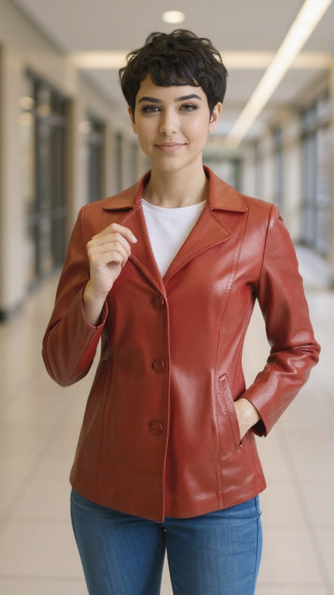 Saco de Piel de Borrego para Dama Valentina