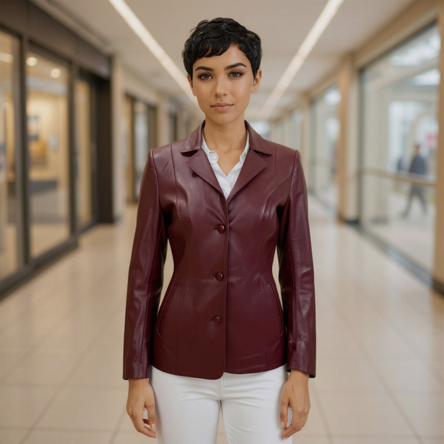 Saco de Piel de Borrego para Dama Valentina