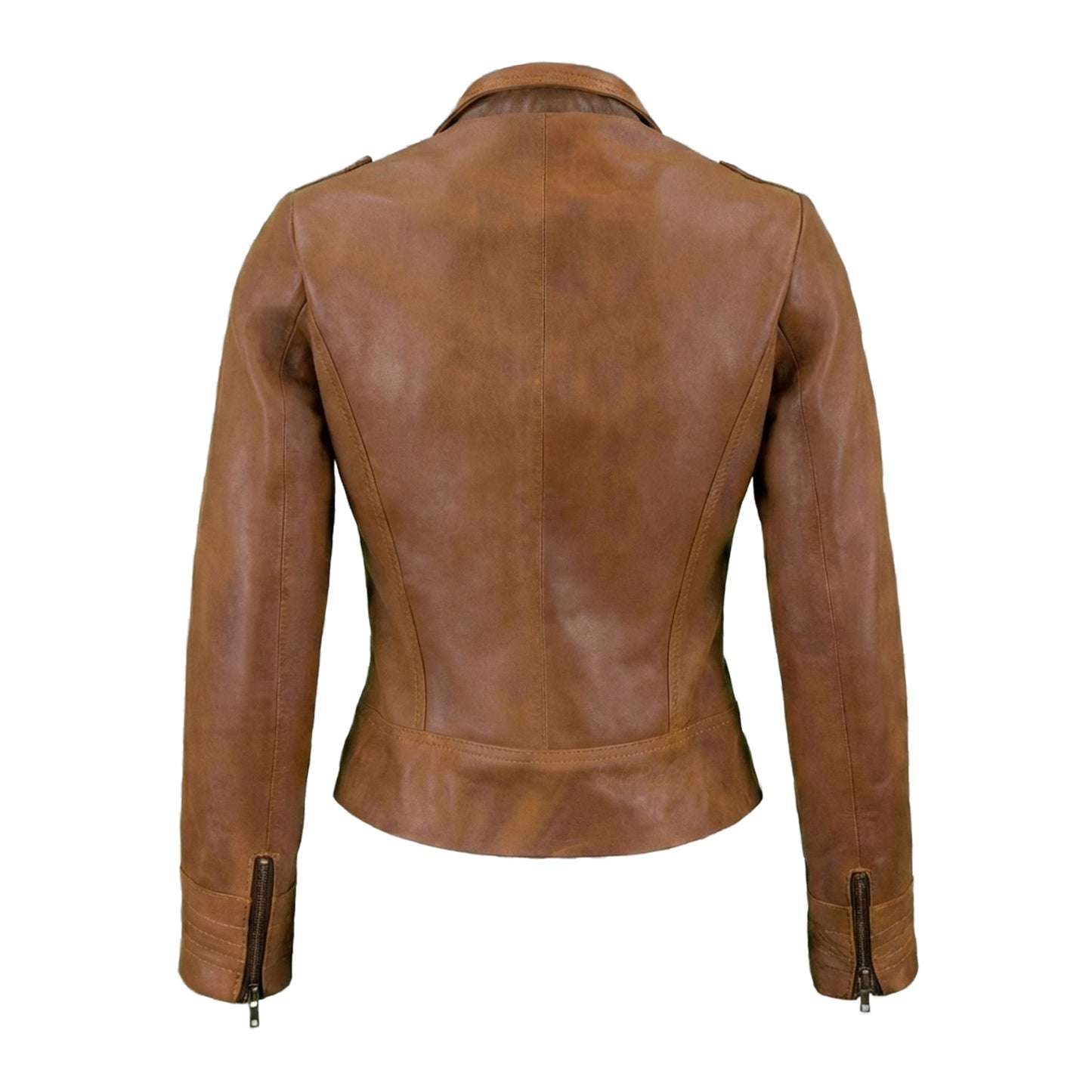 Chamarra  de Piel de Borrego para Dama Cierre Cruzado Vanessa