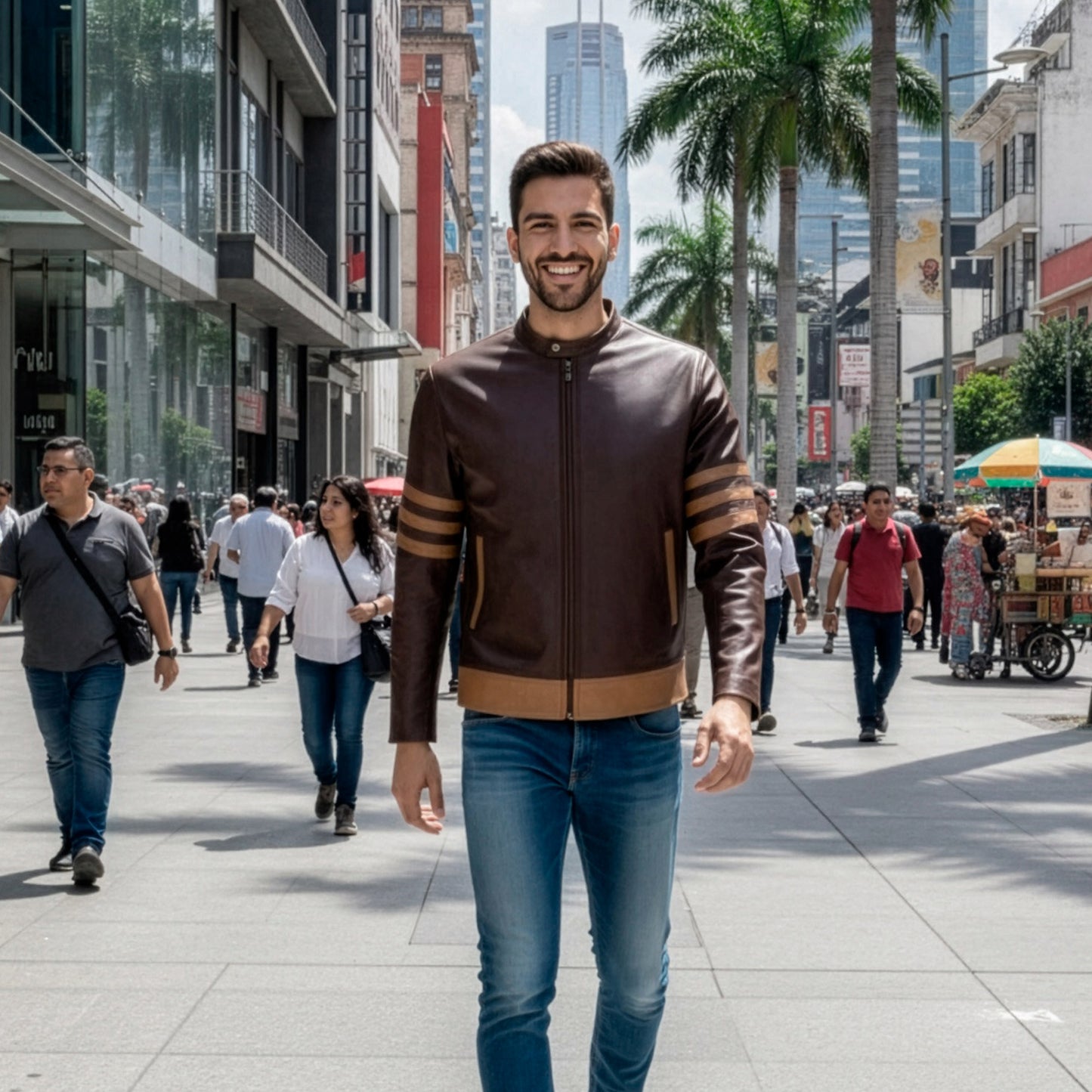 Chamarra de Piel de Borrego para Caballero Estilo Wolverine