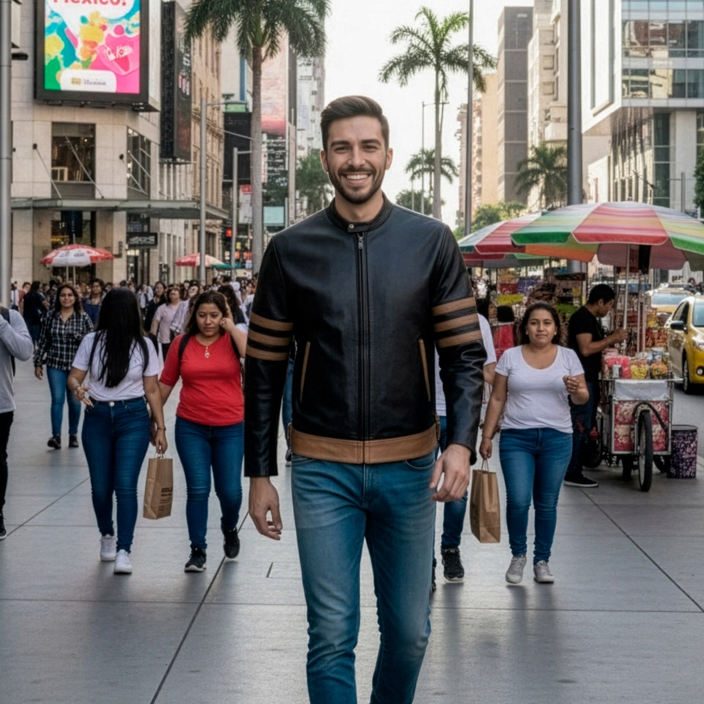 Chamarra de Piel de Borrego para Caballero Estilo Wolverine