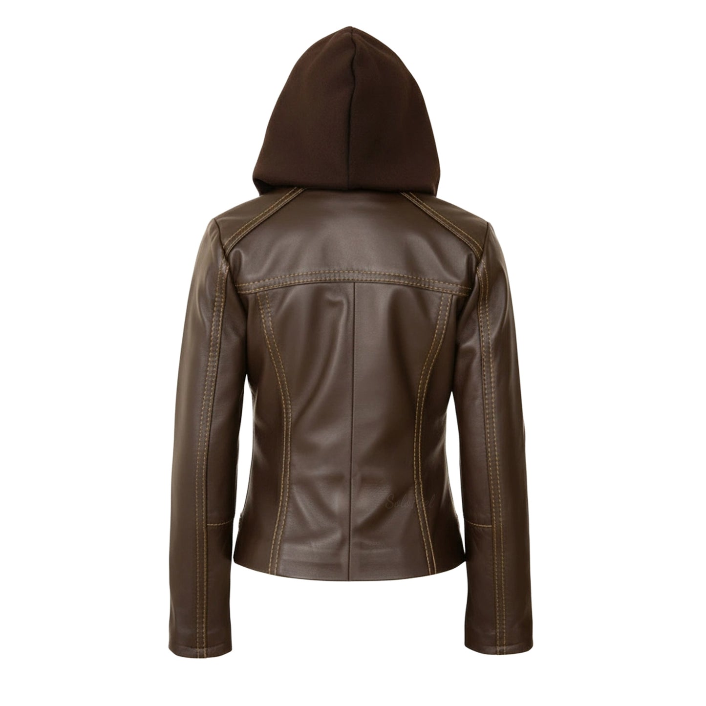 Chamarra de Piel Para Niña Con Capucha Desmontable Zoe