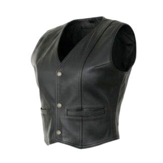 Chaleco de Piel de Borrego Para Dama Extra Corto Vaquero Modelo Alicia Corte Slim Fit | Solopiel Cuero Genuino
