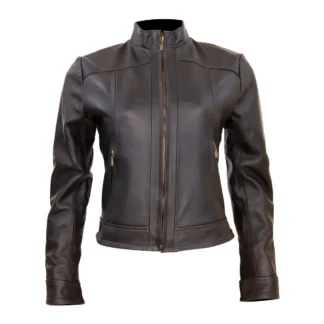 Chamarra de Piel de Borrego para Dama Torera Jade Corte Slim Fit | Solopiel Cuero Genuino