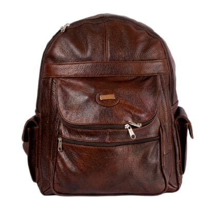 Mochila Backpack de Piel con Hombrera Cruzada