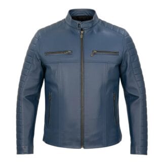Chamarra de Piel de Borrego para Caballero Cuello Mao Sammy Corte Slim Fit
