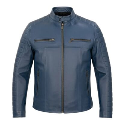 Chamarra de Piel de Borrego para Caballero Cuello Mao Sammy Corte Slim Fit