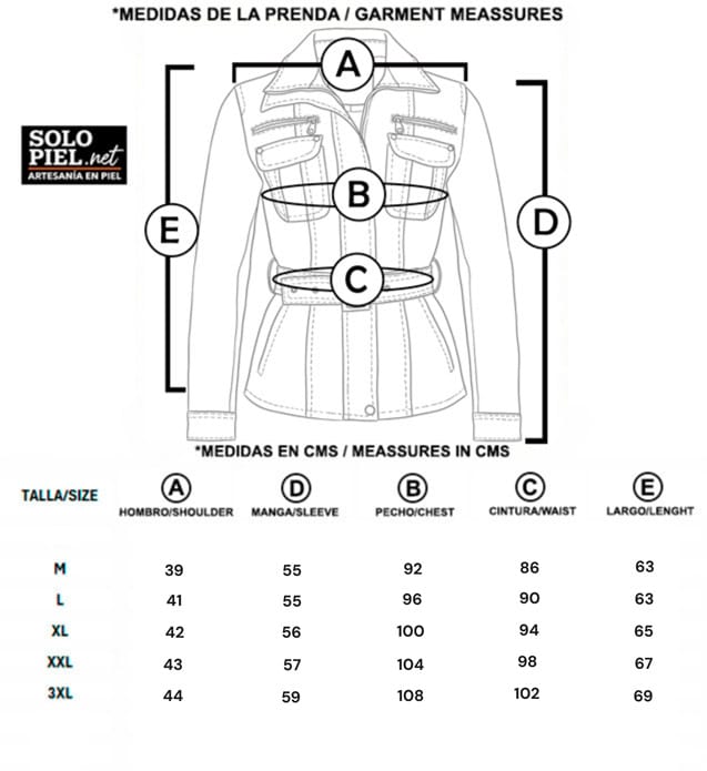 Tabla de tallas