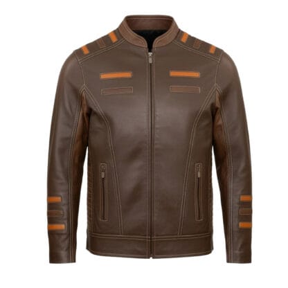 Chamarra de Piel de Borrego para Caballero Combinada Ariel Corte Regular