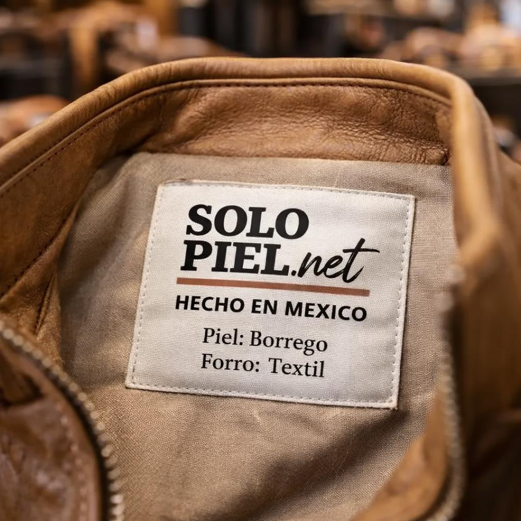 Chamarra de piel genuina Solopiel.net fabricada artesanalmente en León Guanajuato