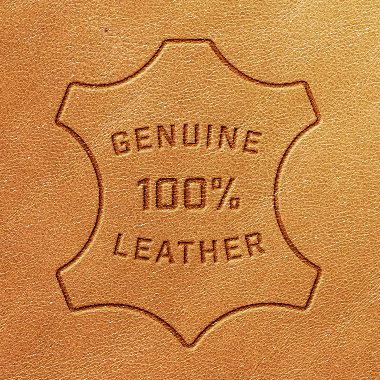 Etiqueta Genuine Leather o Piel Genuina en chamarra de cuero auténtico
