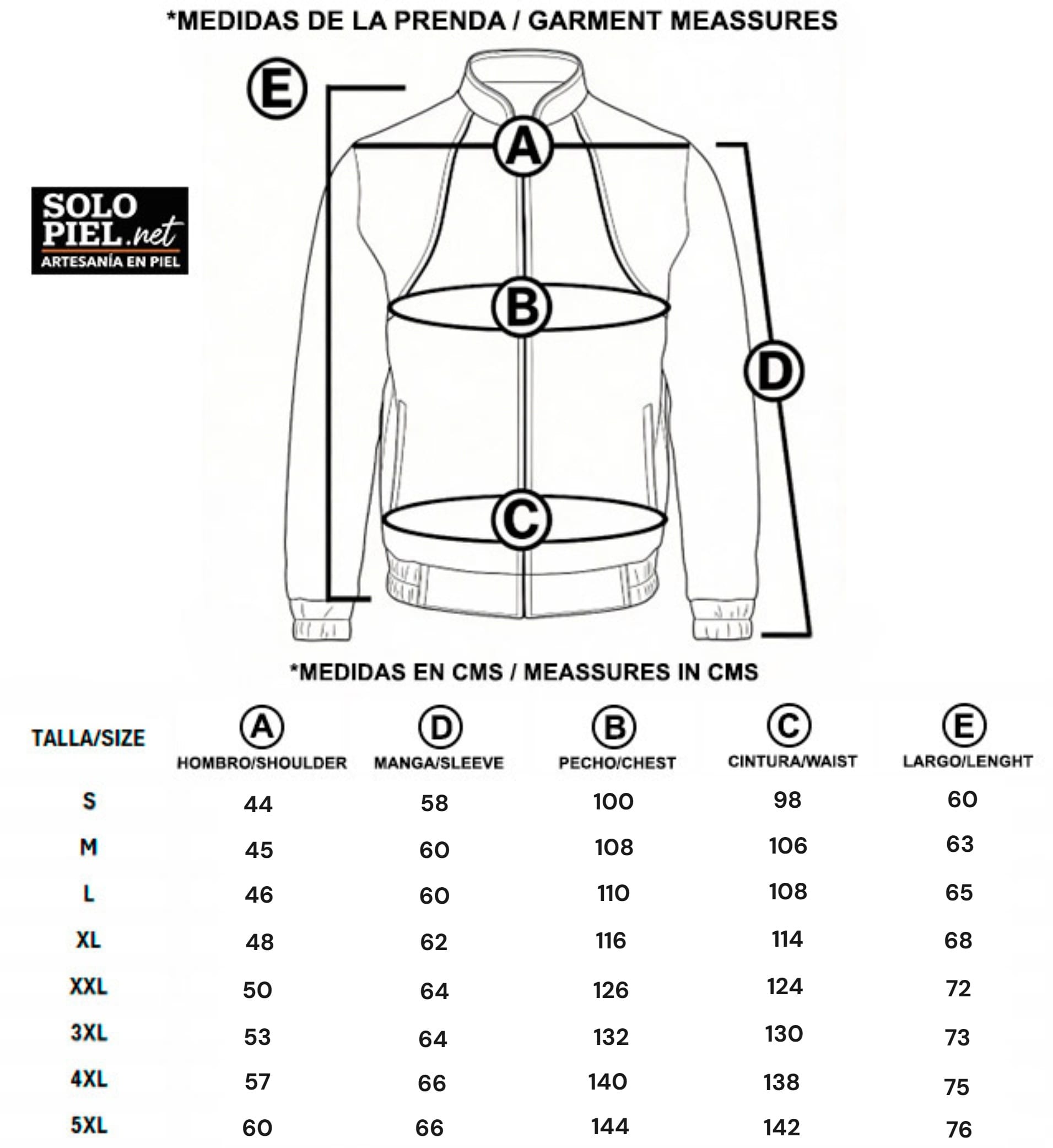 Tabla de tallas