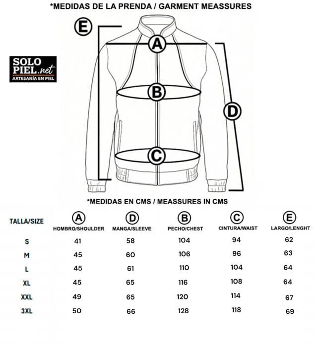 Tabla de tallas