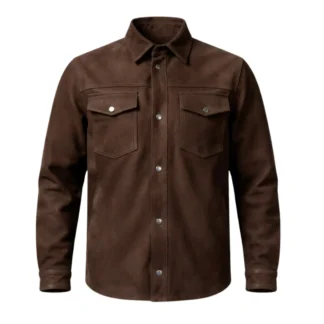Camisola de Piel de Borrego Para Caballero En Nobuck Casio Corte Regular