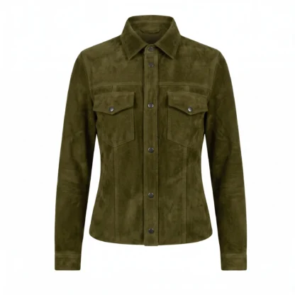 Camisola de Piel de Borrego Nobuck Para Dama Gala Corte Slim Fit